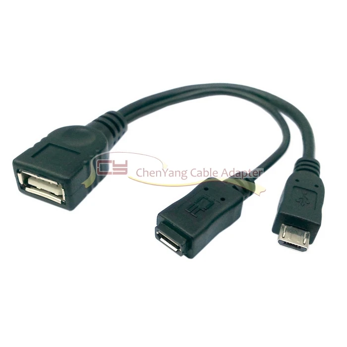 1 шт./Micro USB 2 0 OTG Хост диск кабель с Micro питанием для Galaxy S3 i9300 S4 i9500 Note2 N7100 Note3 N9000