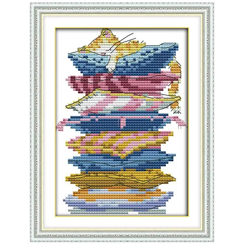 Really comfortable counted Cross Stitch 11CT 14CT Set Wholesale DIY cartoon Cross-stitch Kit Embroidery Needlework | Дом и сад