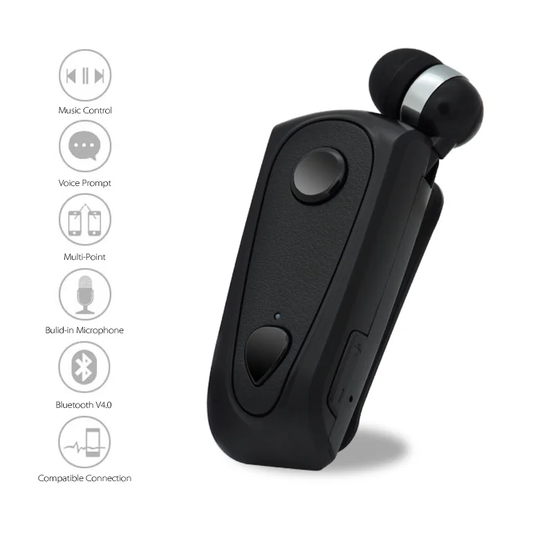 wireless blutooth earphone with clip mic phone flexible cable V4.0 in ear monitor for all the smartphones sport phones |