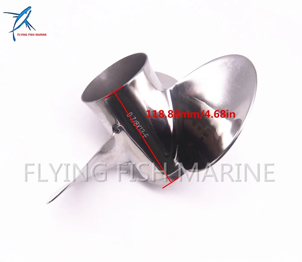 Лодочный мотор из нержавеющей стали пропеллер 9 7/8x13-F для Yamaha 20HP 25HP 30HP подвесной мотор 9 7/8x13-F 664-45949-02-00