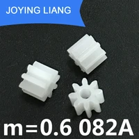 082a 0 6m pinion modulus 0 6 plastic gears 8 tooth 2mm tight for motor shaft toy accessories 5000pcspack