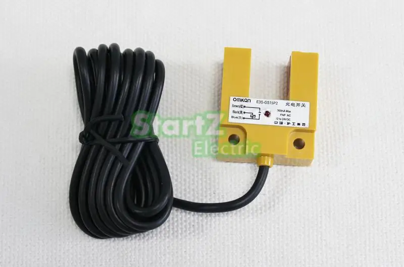 

Groove photoelectric switch DC three-wire NPN normally open DC6-36V slot pitch 15cm E3S-GS15N