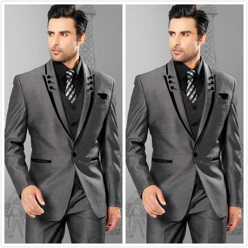 

Custom Made Mens Suits Groom Tuxedos Groomsmen Wedding Party Dinner Best Man Suits Blazer (Jacket+Pants+Vest+Tie) NO:618