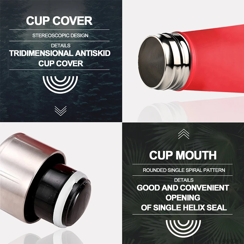 Термос кофейная бутылка конический спортивный термос для воды из нержавеющей