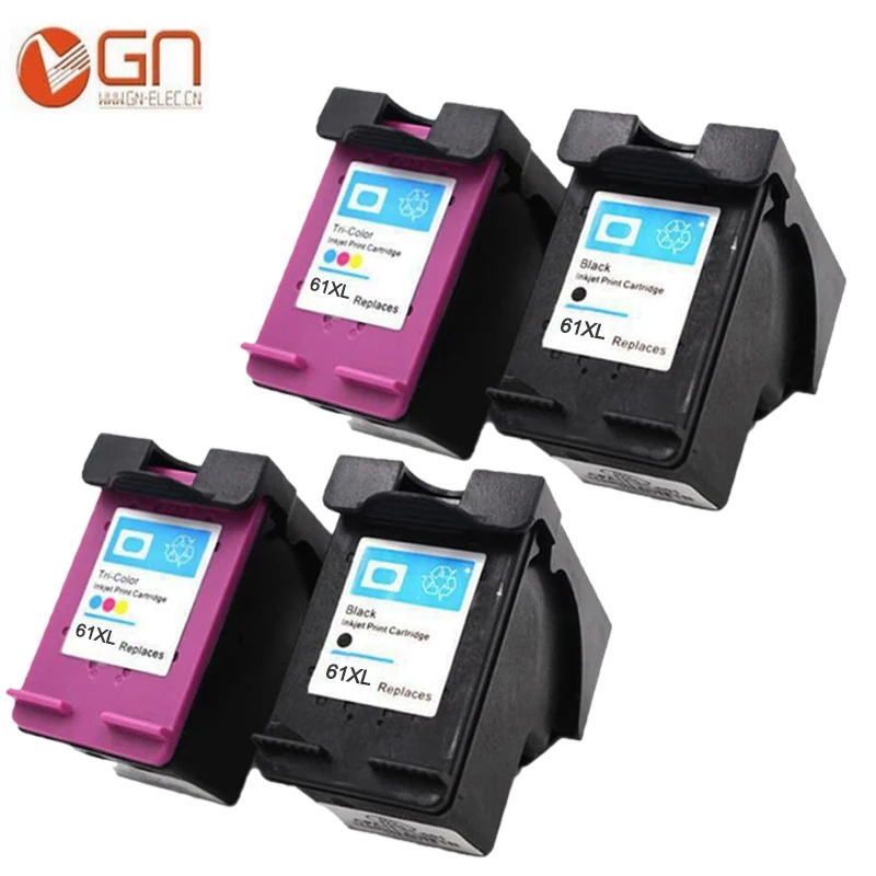Чернильный картридж GN для принтера HP 61XL 4 шт. CH563WN CH564W Deskjet 1056 1000 J110a 1010 1510 2050 J510a |
