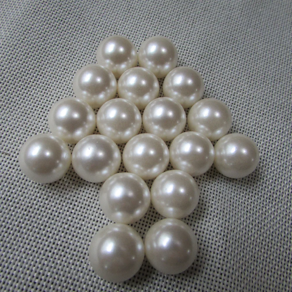 

ivory tint ABS without holes pearl 50g DIY originality handwork material mobile phone hairdressing essential 4mm-20mm