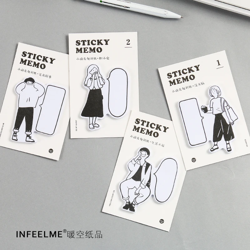 

12PCS/LOT life series sticky n times stickers memo pad