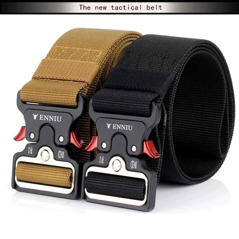 

High Quality Men Women Nylon tactico militar Waist Belt Metal Buckle Tactical Equipment Outdoor Sports Hunting Military Tools