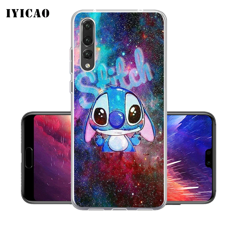 IYICAO милый мягкий силиконовый чехол для телефона Lilo & Stitch Huawei P30 P20 Pro P10 P9 P8 Lite P Smart из