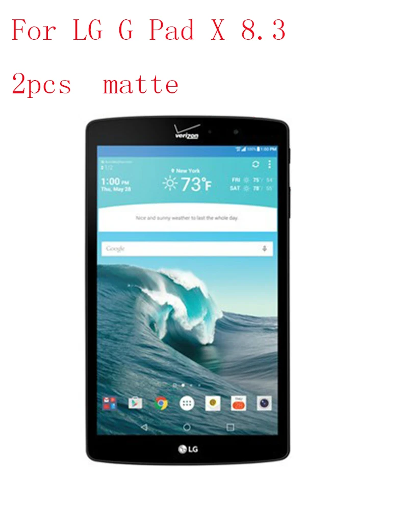 Антибликовая прозрачная защитная пленка для ЖК экрана LG G Pad X 8 3 Protector 2 шт. в 1