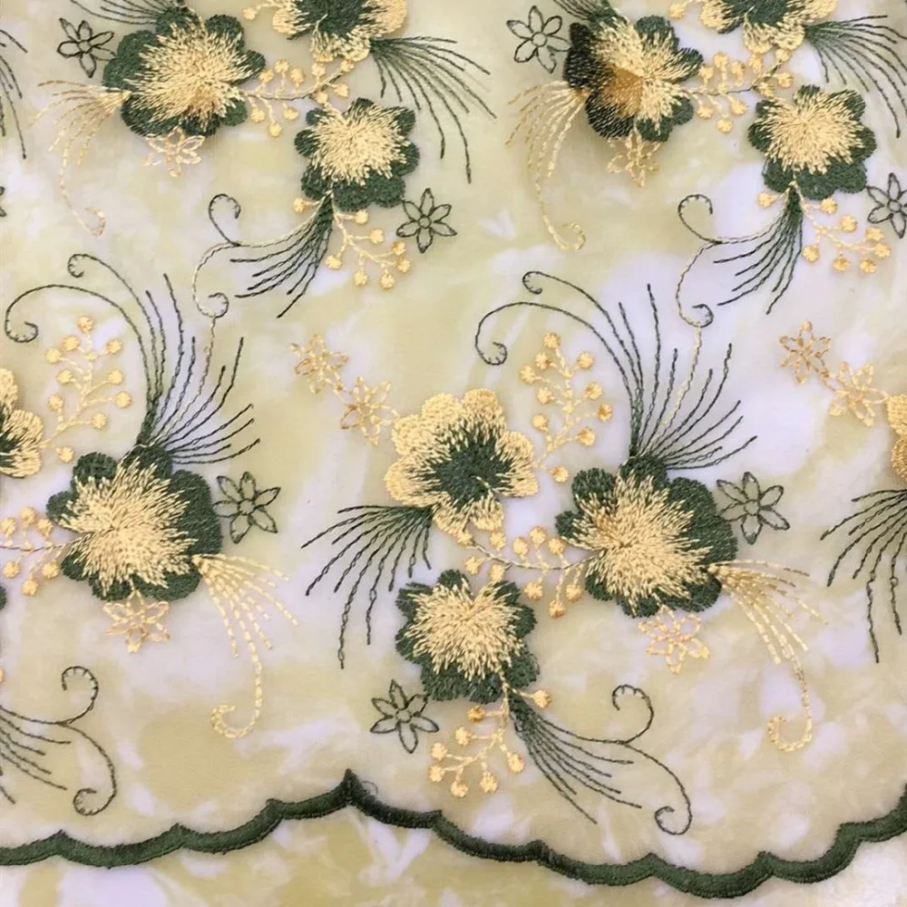 Новая сетчатая ткань с вышивкой Высококачественная африканская кружевная для