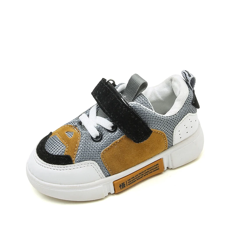 2018 модная детская обувь с цветным швом весна-осень повседневная для мальчиков