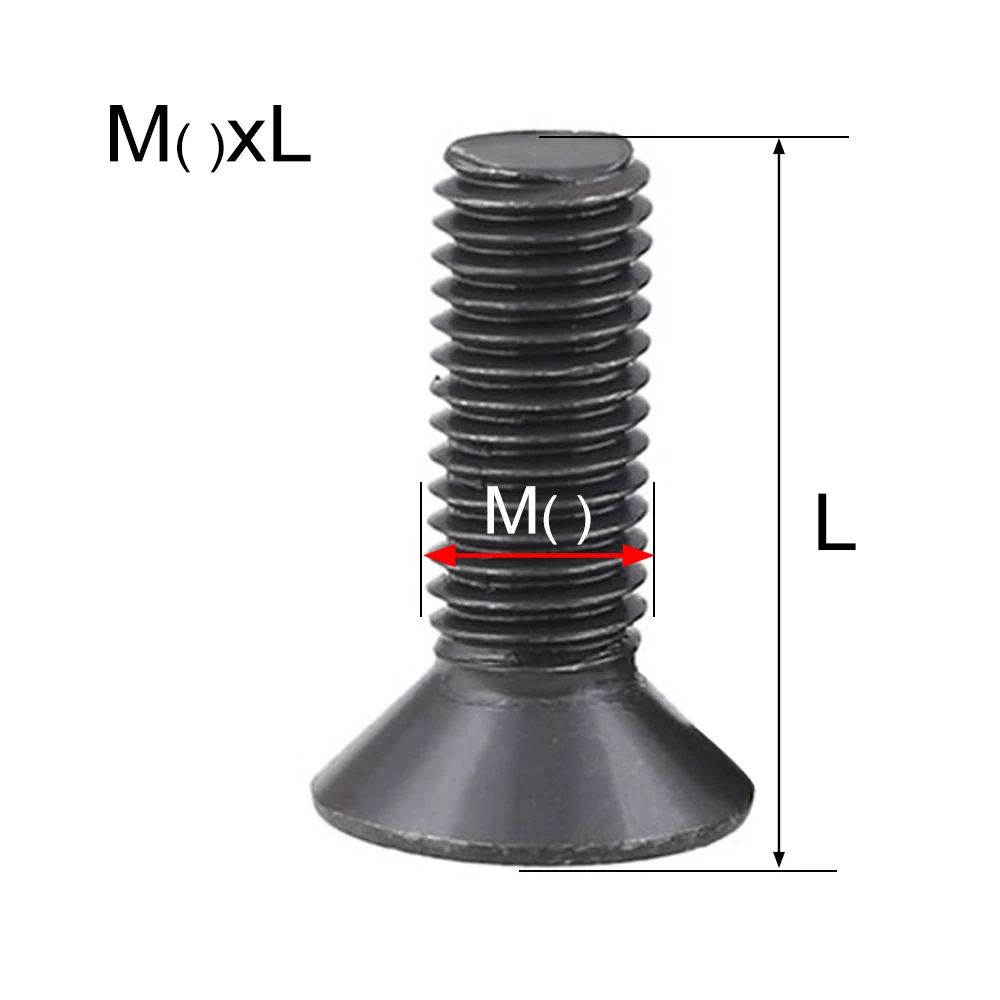 20 шт. 50 Grade10.9 DIN7991 ISO10642 JISB1194 M2 M2.5 M3 M4 M5 углеродистая сталь шестигранный потайной