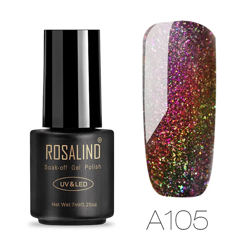 ROSALIND 7 мл хамелео гель лак для ногтей Дизайн маникюрный УФ светодиодный vernis a ongle