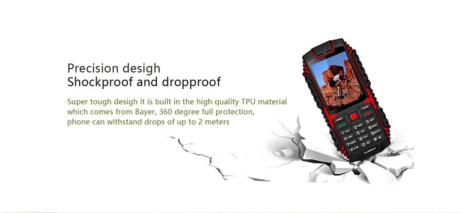 XGODY ioutside T1 2G функция телефона IP68 Ударопрочный cep телефон 2,4 ''128M+ 32M GSM 2MP задняя камера FM телефон Celular 2G 2100mAh