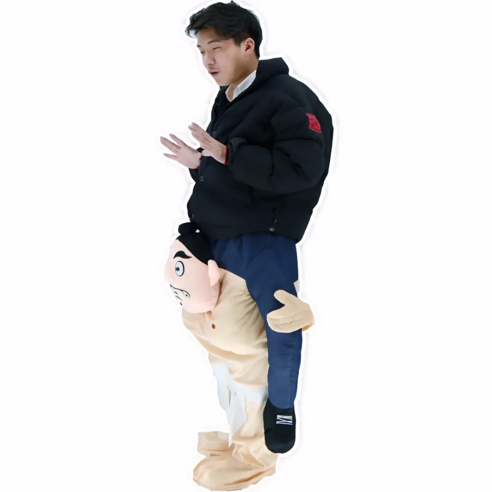 Ride On Me Carry Back Mascot Sumo Fancy Dress Costume Funny Wrestler Japan Halloween Party Cosplay Disfraz | Тематическая одежда и