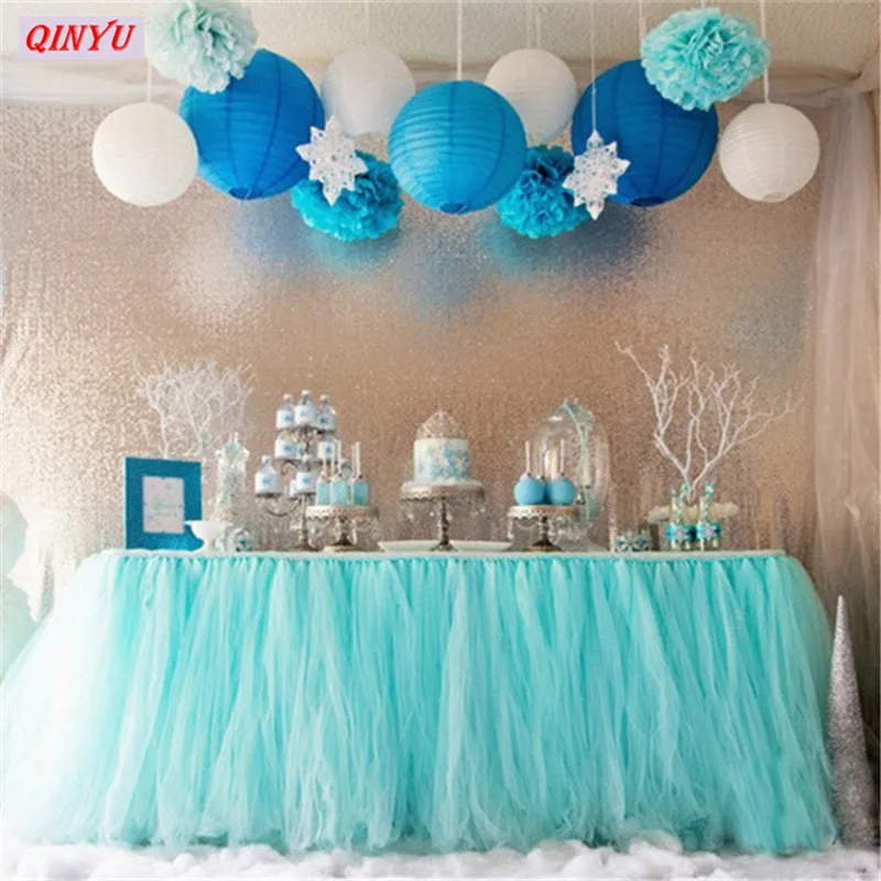 Tulle Roll 25Yards *15 CM Fabric Spool Tutu Party Birthday Gift Wrap Wedding Decoration Christmas Favprs Event Supplies 5z | Дом и сад