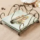 Держатель для салфеток в европейском стиле, металлический чехол для бумаги, подставка для бумажная салфетка для отеля, чехол для бумажных салфеток, полка для бумаги, кухонный инструмент