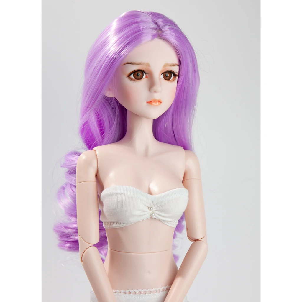 MagiDeal модный длинный кудрявый парик Сделай Сам аксессуары для 1/4 BJD MSD кукла Синьи