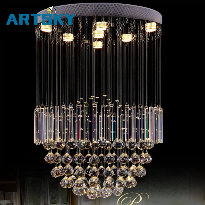 LED смывное крепление Современные Люстры хрустальная люстра осветительные