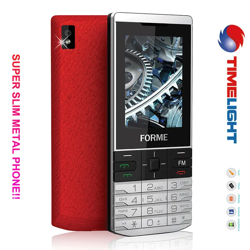 В наличии! Текстуры металла! Оригинальный FORME K58 две sim-карты bluetooth телефон сотовый