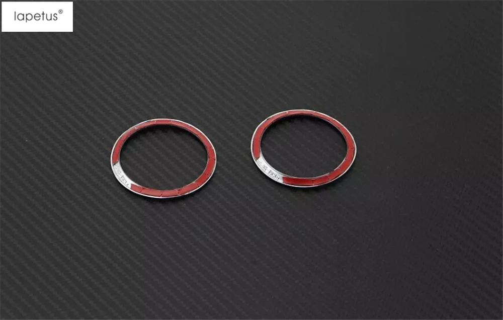 

Lapetus Accessories For Land Rover Discovery Sport 2015 - 2019 UP Stereo Speaker Audio Sound Circle Ring Molding Cover Kit Trim
