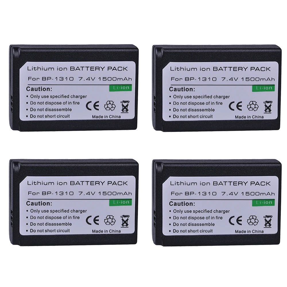 Tectra 1500 мАч 4 шт. BP-1310 BP 1310 BP1310 батарея + Автомобильное зарядное устройство для Samsung