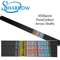 6pcs32inch archery pure carbon arrow shafts spine 450 id3 2mm diy handmade target hunting for outdoor shooting arrow accessories