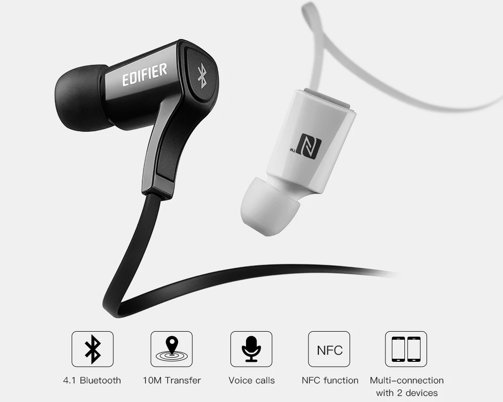EDIFIER W288BT Bluetooth 4,0 наушники для тренировок спортивные наушники-вкладыши водонепроницаемые и Пот стерео гарнитура