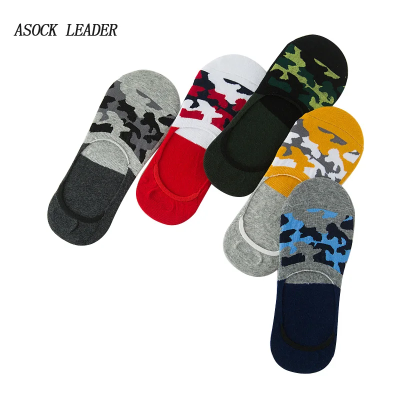 Носки мужские хлопковые камуфляжные 1 пара весна лето 2018|boat socks|mens camouflage sockssocks sock |