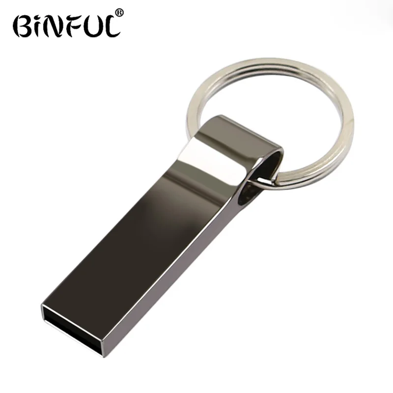 Металлическая USB флешка 64 ГБ 32 16 8 4 Гб флеш карта памяти прямоугольник usb ключ u stick