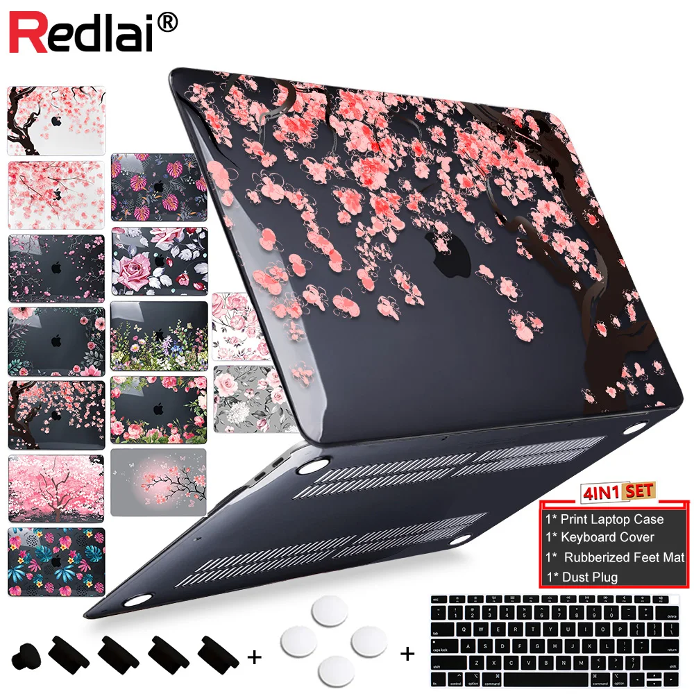 Жесткий чехол с принтом вишни для Macbook Air 13 A1466 A1932 Pro 13 15 Touch bar A2159 чехол для ноутбука Mac 16 дюймов A2141