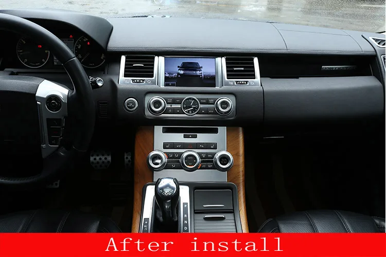 Черный ABS центральный контроль CD Кондиционер панель для Land Rover Range Rover Sport 2012-2013 автомобильные аксессуары