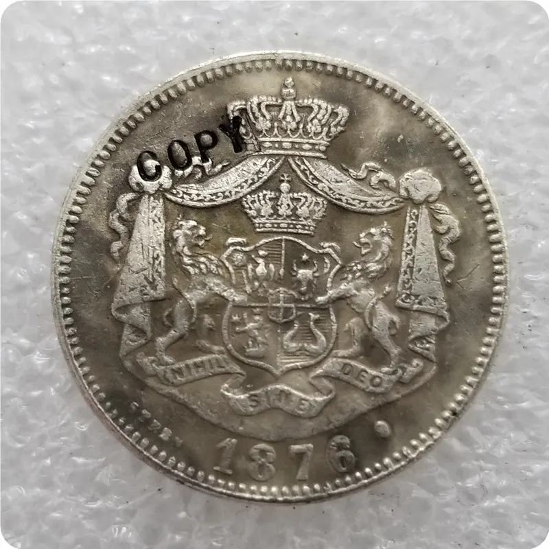 Румыния 1 лей 1876 копия памятных монет Реплика медаль коллекционные