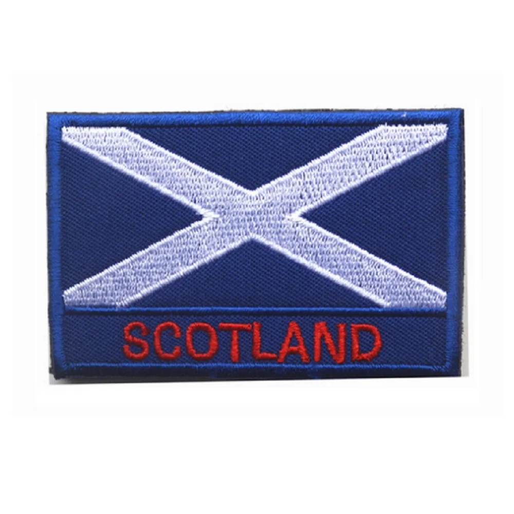 3D вышитая повязка на руку нашивка с шотландским флагом Зеленый Американский флаг