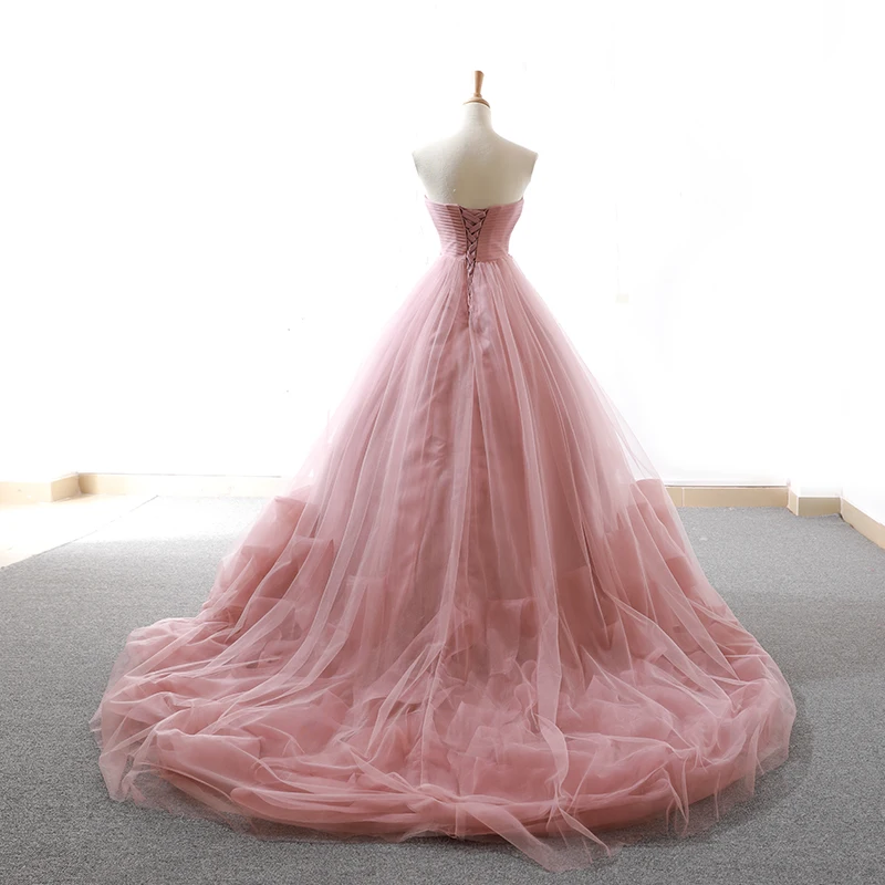 2018 Vintage Blush 3d Floral Applique Evening Pageant Dresses Modest Dubai Arabic Occasion Prom Dresses Long Party Dresses
