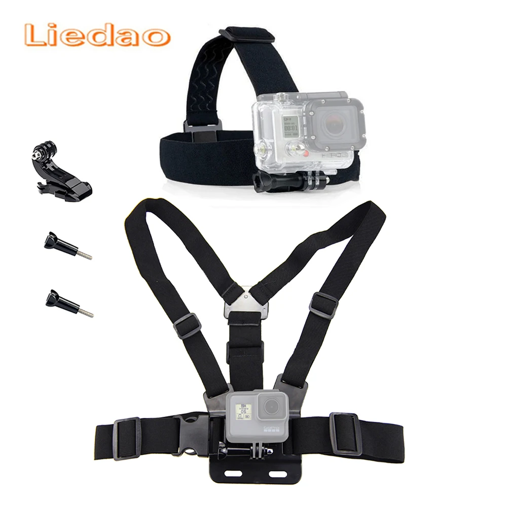 Liedao регулируемое крепление из ремней на тело Грудь Пояс для Gopro 3 4 5 6 аксессуары
