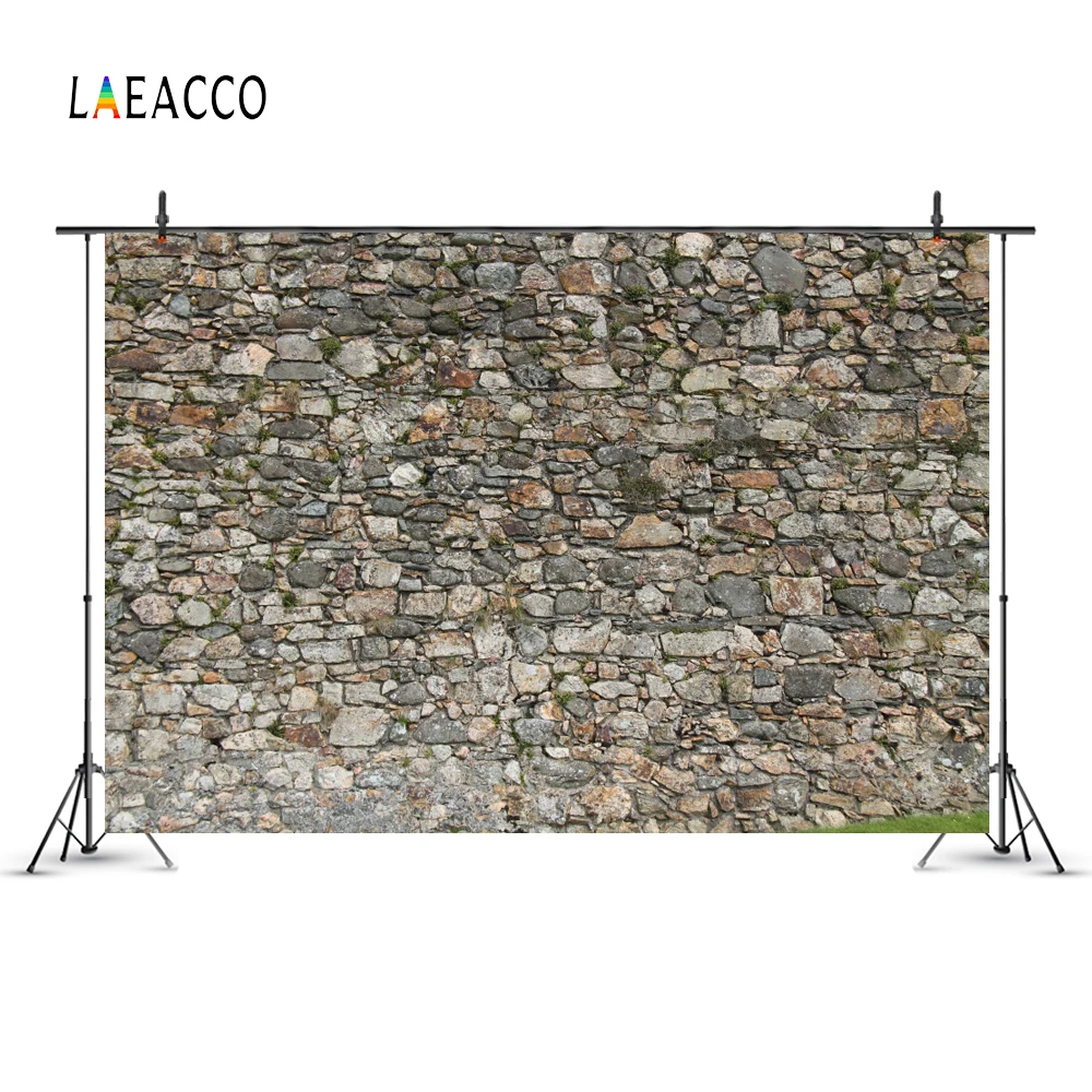 Laeacco Stone Wall Vintage Grunge Portrait Photography Backgrounds Photographic Backdrops Photozone Photocall For Photo Studio |