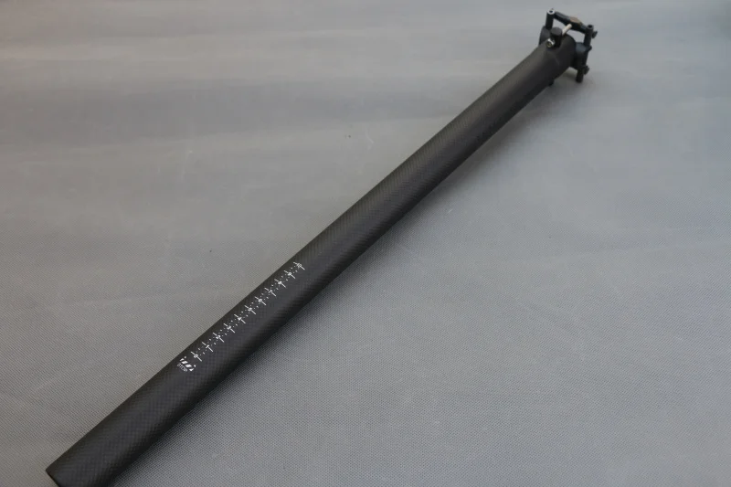 

2017 TEMANI Bicycle Seatpost 3K Full Carbon BMX/Folding Bike Seat Post Tube Straight Rod Balance Seatpost 33.9*580mm
