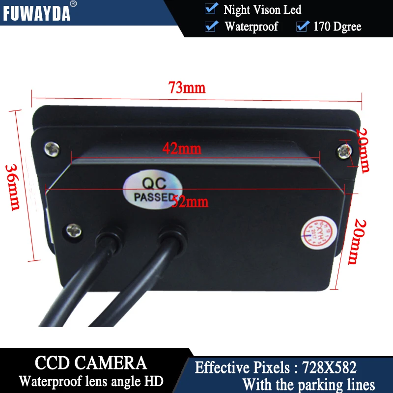 FUWAYDA Цвет CCD Автомобильная чип заднего вида Камера для BMW E81 E87 E90 E91 E92 E60 E61 E62 E63 E64 X5 X6