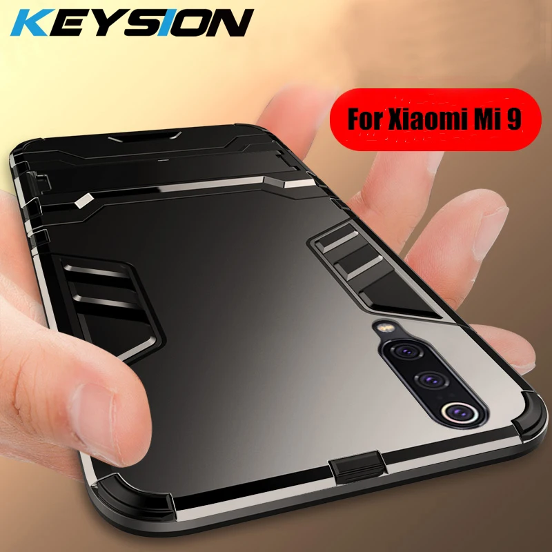 Ударопрочный чехол KEYSION для телефона Xiaomi Mi 9 SE армированный жесткий из мягкого