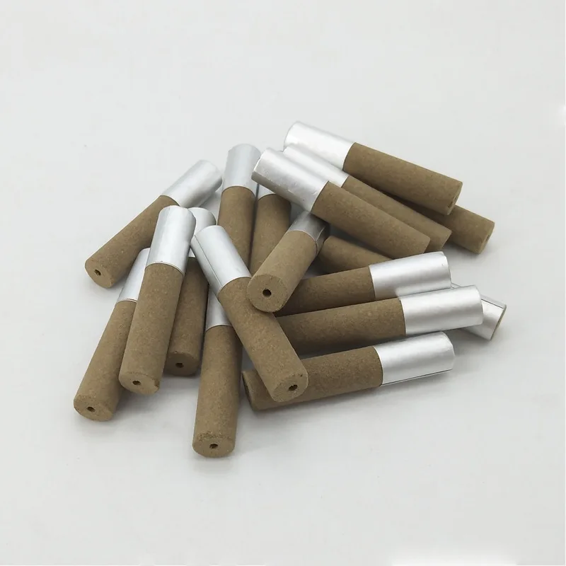 

60pcs/Set Mini Moxa Tube Acupuncture Massage Self-stick Stick-on Moxibustion Roll Stick Mugwort Artemisia Burner Box Device