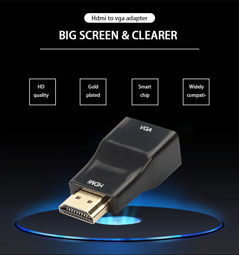 HDMI к VGA адаптер конвертер кабель аудио кабель конвертер мужского и женского пола относится к HDMI1.1/1,2/1,3 аудио провода+ Питание провода