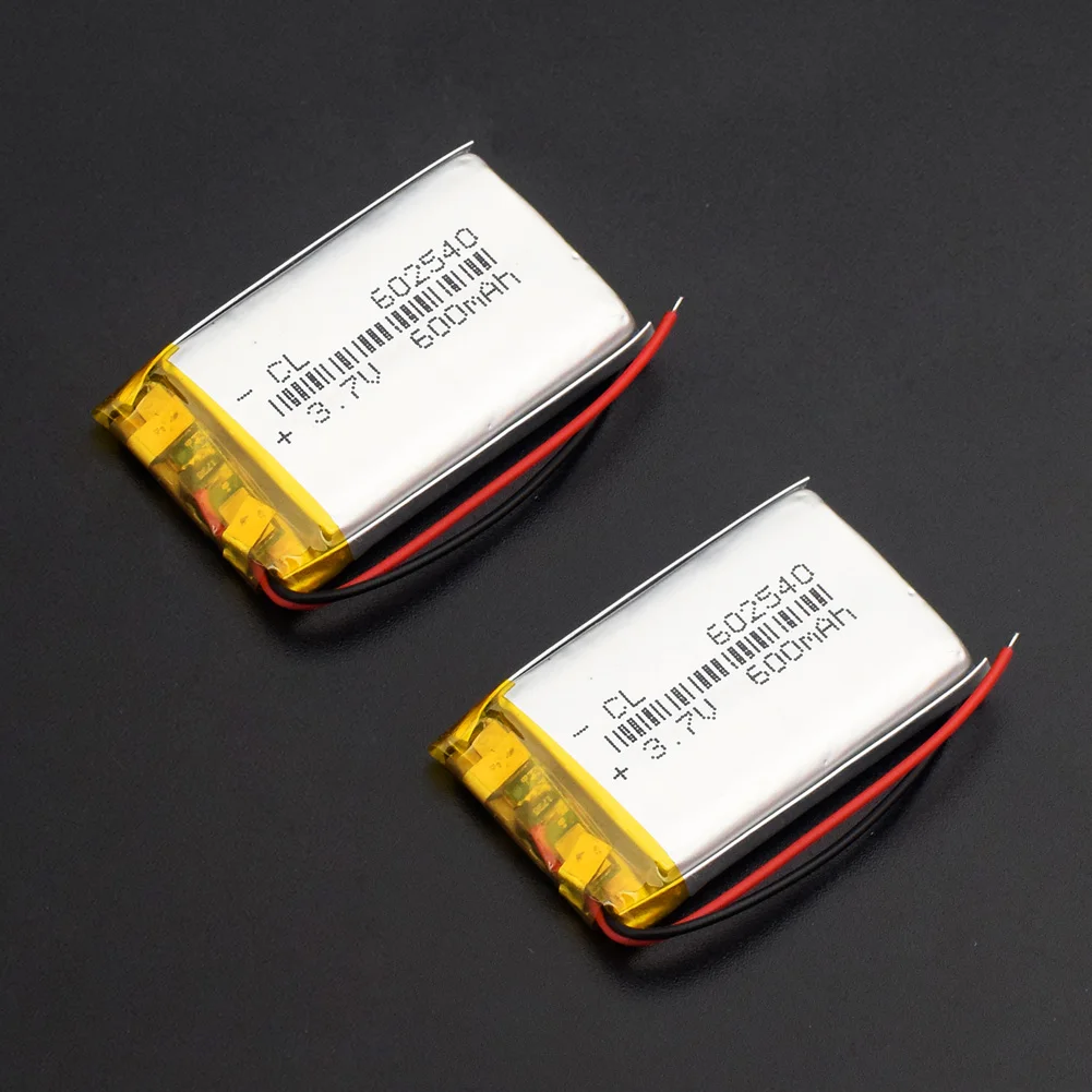 1/2/4x мини 602540 Li-Ion Li-po Батарея 3,7 v 600 мА/ч, Gps Mp3 Bluetooth Динамик наушники игрушки DVD Pos машины заменить Батарея