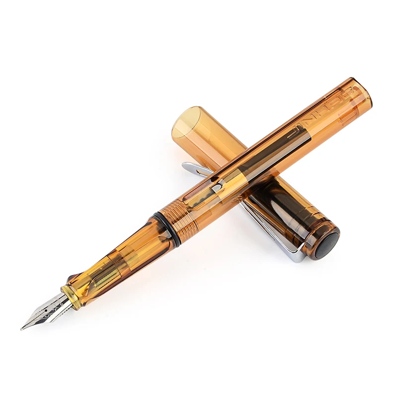 Creative Student Transparent Plastic Fountain Pen 6 Colors 0.5mm Ink Pens for School Office Business Writing Stationery | Канцтовары для
