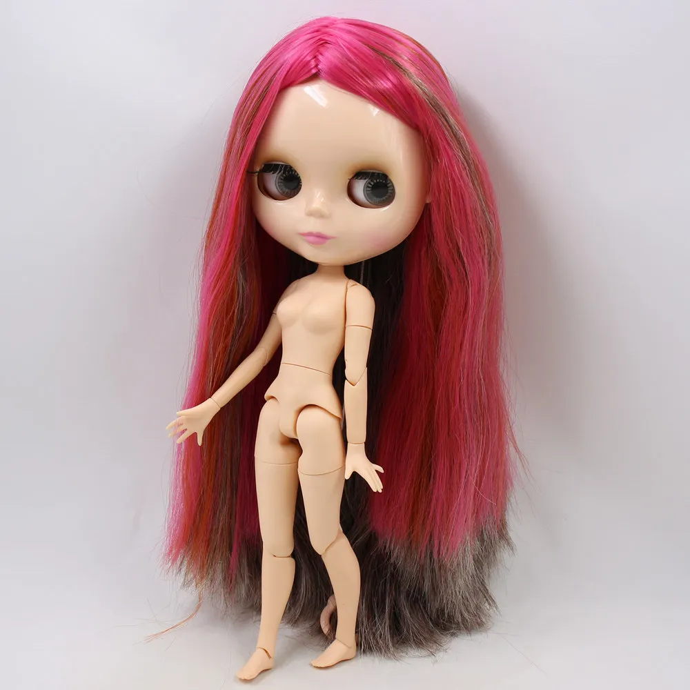 Кукла Blyth ICY DBS серии № BL8800/0222/1290/232 шарнирное тело розово красная Смешанная серая