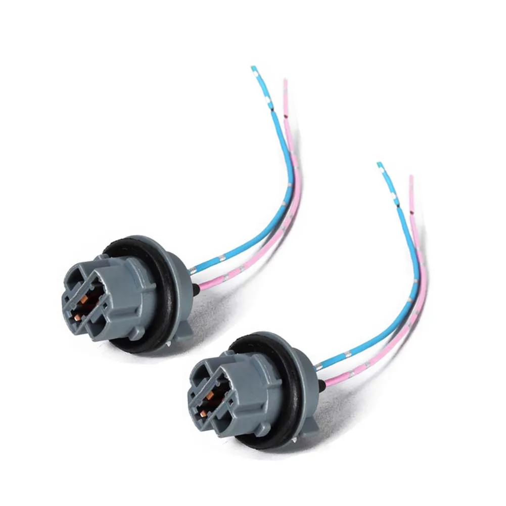 

2pcs 7440 Socket Harness Plugs Connectors Pre-wired Wiring Sockets T20 Adapter Cable Hot Selling Free Ship Brand New