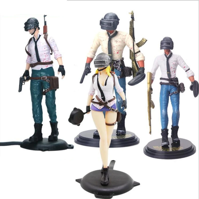 Аниме игровые фигурки игрок неизвестный с боевой площадки PUBG модель куклы ПВХ 17