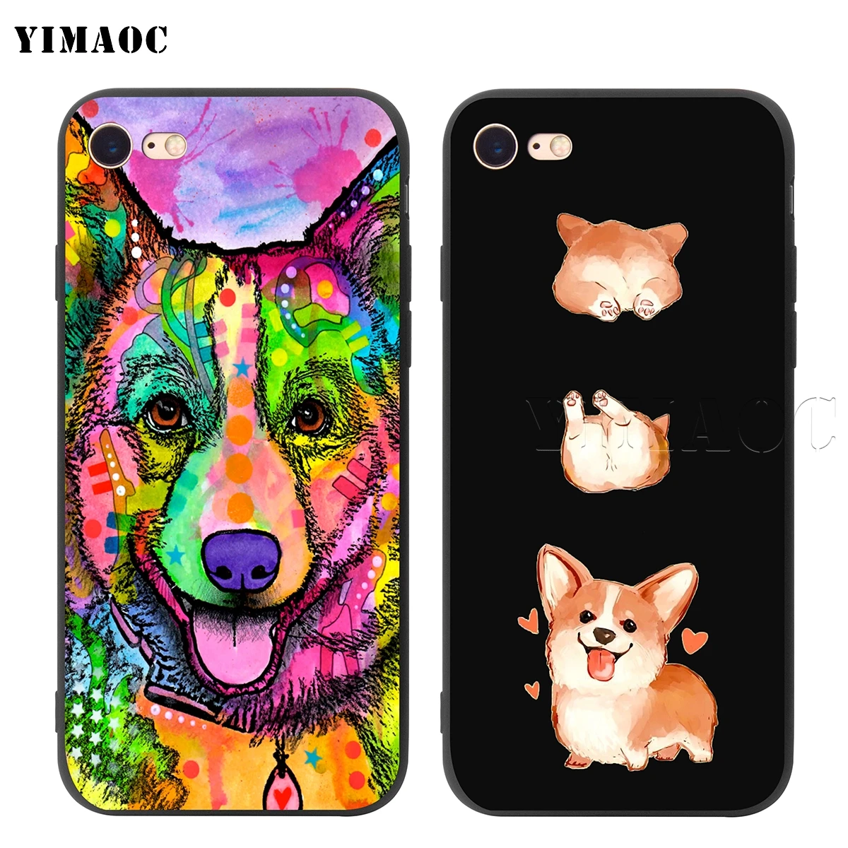 YIMAOC милый силиконовый мягкий чехол корги для iPhone 11 Pro XS Max XR X 8 7 6 6S Plus 5 5S SE