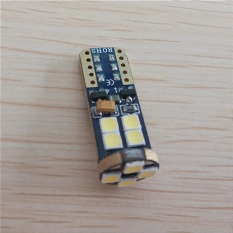 W5W T10 светодиодный OBC Canbus 12 SMD 3030 ошибок 168 194 лампа для салона автомобиля купольная